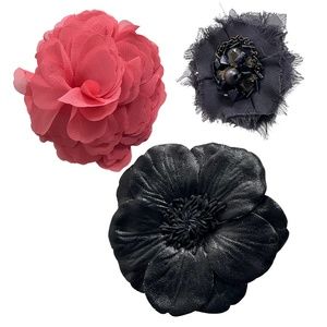 Vintage Handmade Floral Brooches